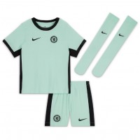 Camiseta Chelsea Moises Caicedo #25 Tercera Equipación para niños 2023-24 manga corta (+ pantalones cortos)
